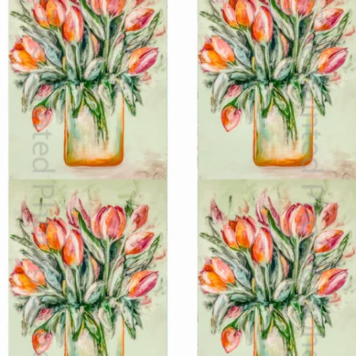 Tulips Dreams, 3x5 - Connie's Rice Paper
