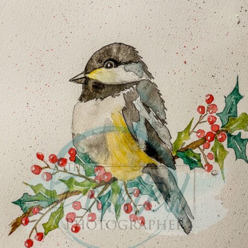 Merry Tweet Mis Watercolor - Connie's Rice Paper