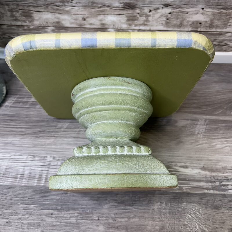 Upcycled Plaid Wooden Riser - Image 3