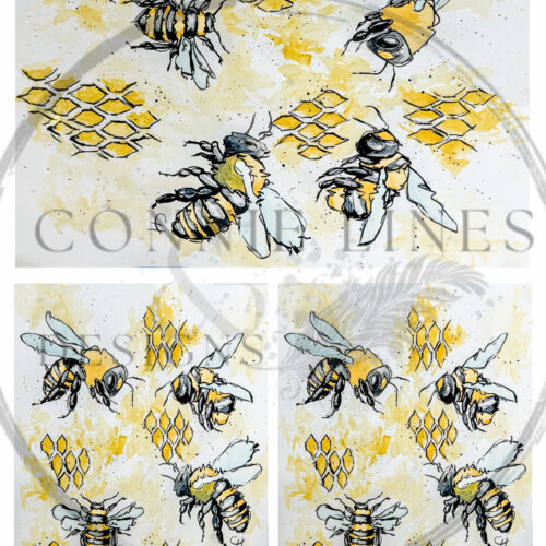 Busy Bees, Multiple - Connie's Rice Paper