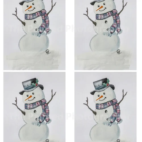 SnowyMan 3.5 x 5 - Connie's Rice Paper