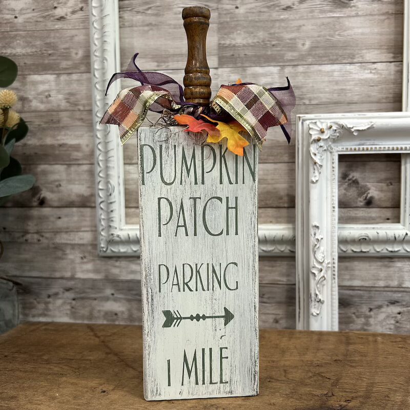 2x4 Wooden Block Pumpkins with Hand Painted Lettering - Image 6