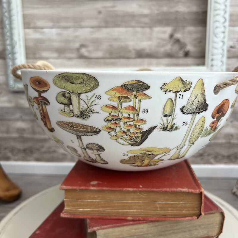 Mushroom and Moth Ceramic Hanging Bowls - Image 9