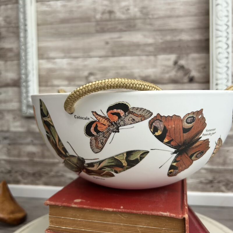 Mushroom and Moth Ceramic Hanging Bowls - Image 3