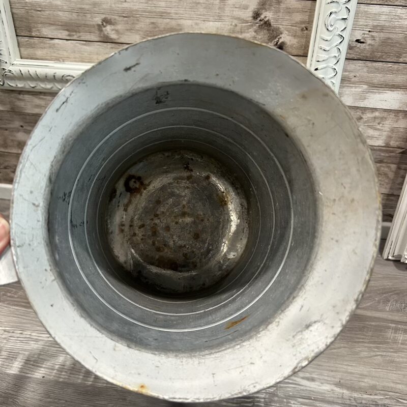 Vintage Upcycled Aluminum Water Pitcher with Floral Decor Transfers - Image 7