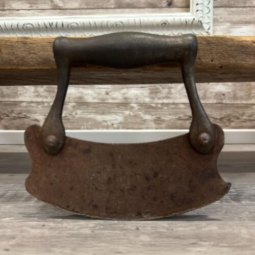 Antique Metal Food Chopper, Primitive Kitchen Decor