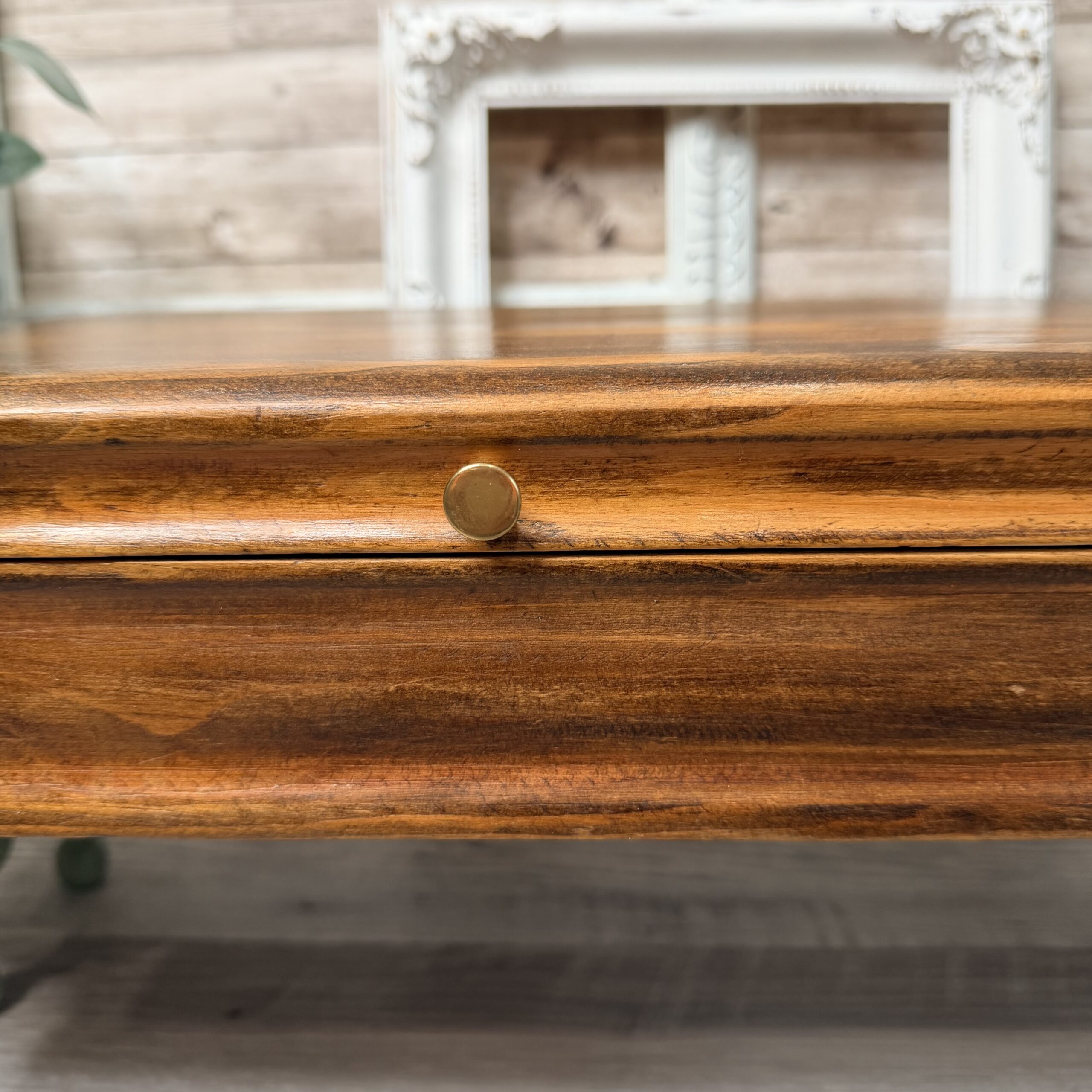 Large Vintage Wooden Storage Box - Image 4