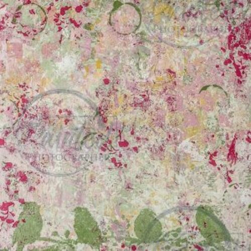 Pink Background with Birds - Connie's Rice Paper