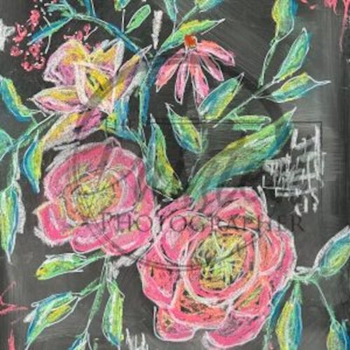 Florals After Dark - Connie's Rice Paper