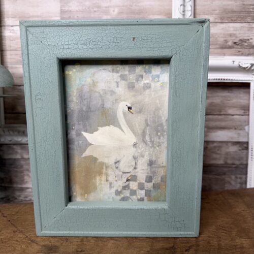 Upcycled Wooden Frame with Decoupaged Canvas