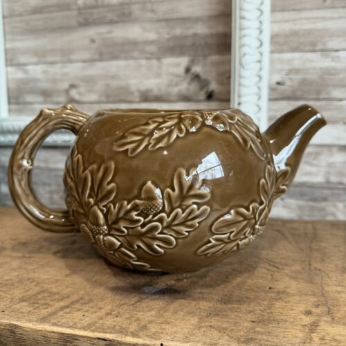 Asheville Brown Embossed Teapot