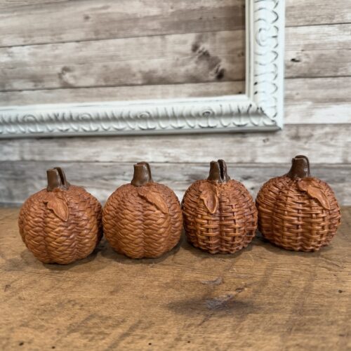Set of 4 Pumpkin Namecard Holders
