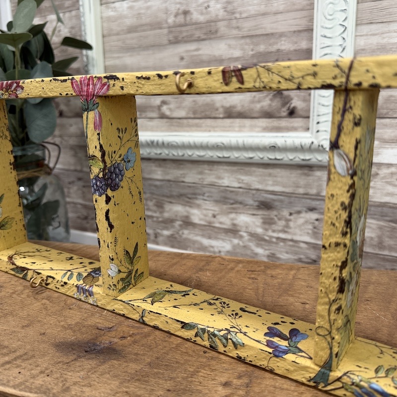 Yellow Wooden Ladder / Jewelry Hanger - Image 3